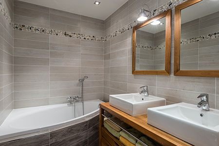 Salle de bain moderne rénovée Île-de-France  Essonne